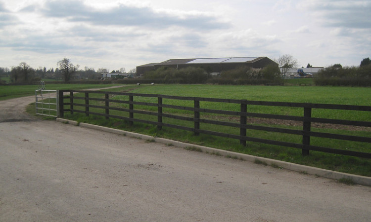 The new courts would be created at Squab Hall Farm off Harbury Lane (image by Robin Stott)