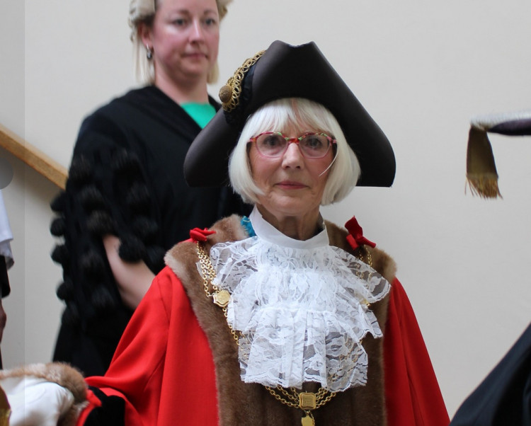  Wells’ new mayor, Cllr Denise Denis (Photo: Wells City Council) 