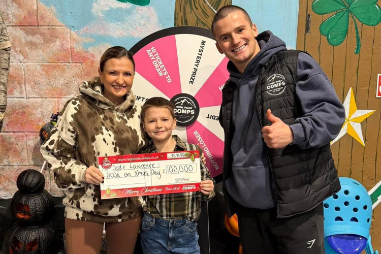 Jade Lawrence won £100,000 with High Peak Comps last December (Image via: High Peak Comps)