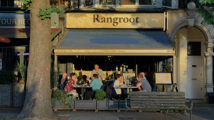 The newly opened Rangroot restaurant on Kew Road, offering a warm, refurbished space and a menu inspired by regional Indian cuisine (credit: Rangroot).