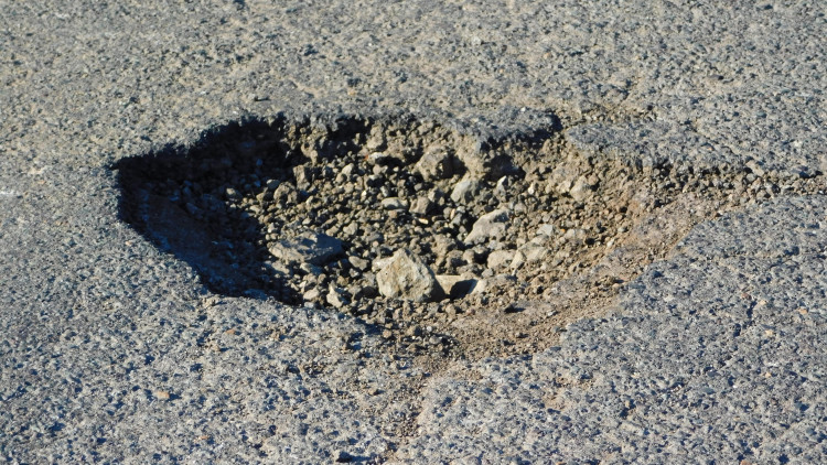 Cabinet member responsible for strategic highways, Peter Mason, said claims of a pause on pothole repairs last summer were 'completely false' (image via Kerry Ashdown - LDR)