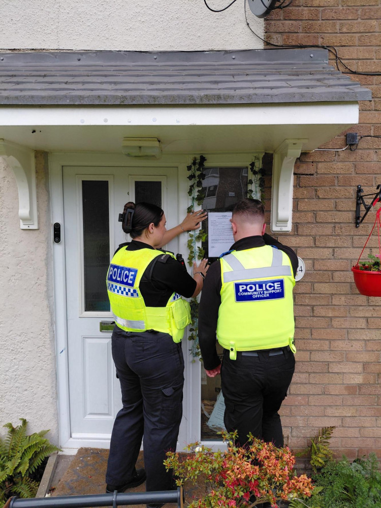 Crewe Police obtained the partial closure order for the Davenport Avenue address, set to remain in place for three months (Photo: Cheshire Police).