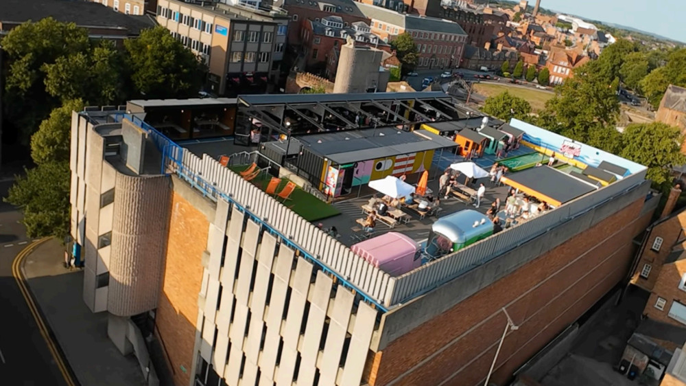 Rooftop Social Club has been running from the eighth and ninth floors of the car park since November 2024 (Image via: Planning documents)