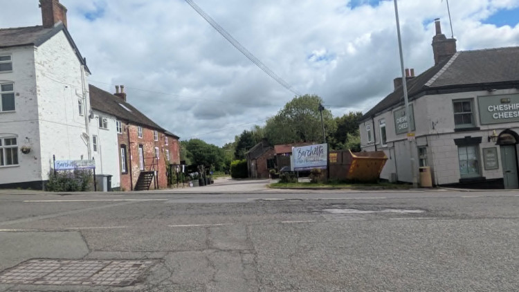 In the early hours of today, Sunday 10 May, a 46-year-old man was found collapsed on Oldfield Road, Sandbach. It's believed he had been to Barchetta restaurant in Wheelock and the Cheshire Cheese pub nearby. (Photo: Nub News)