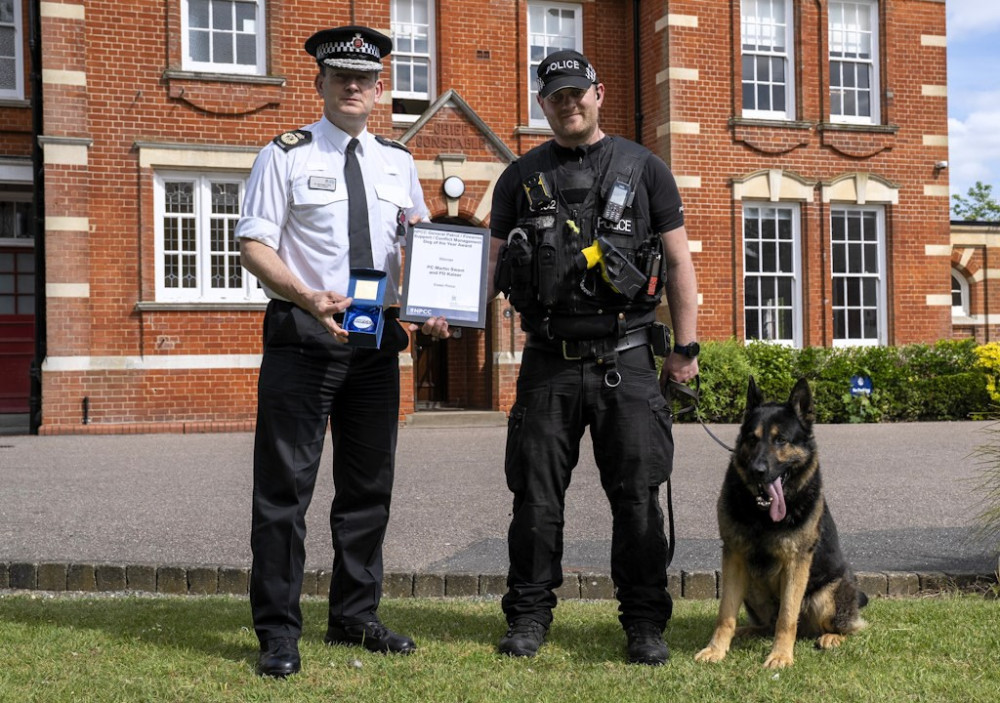 Chief Constable Ben-Julian Harrington congratulated PC Swain and PD Kaiser on their exceptional achievement.