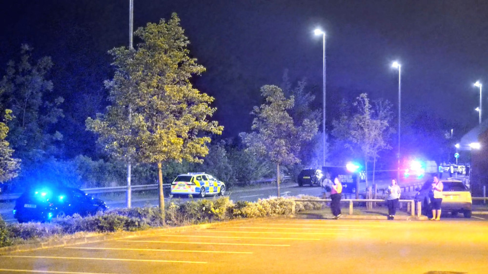On Wednesday 27 May, a BMW motorcycle was involved in a fatal crash with a Nissan Juke on Dunwoody Way (Photo: Nub News).