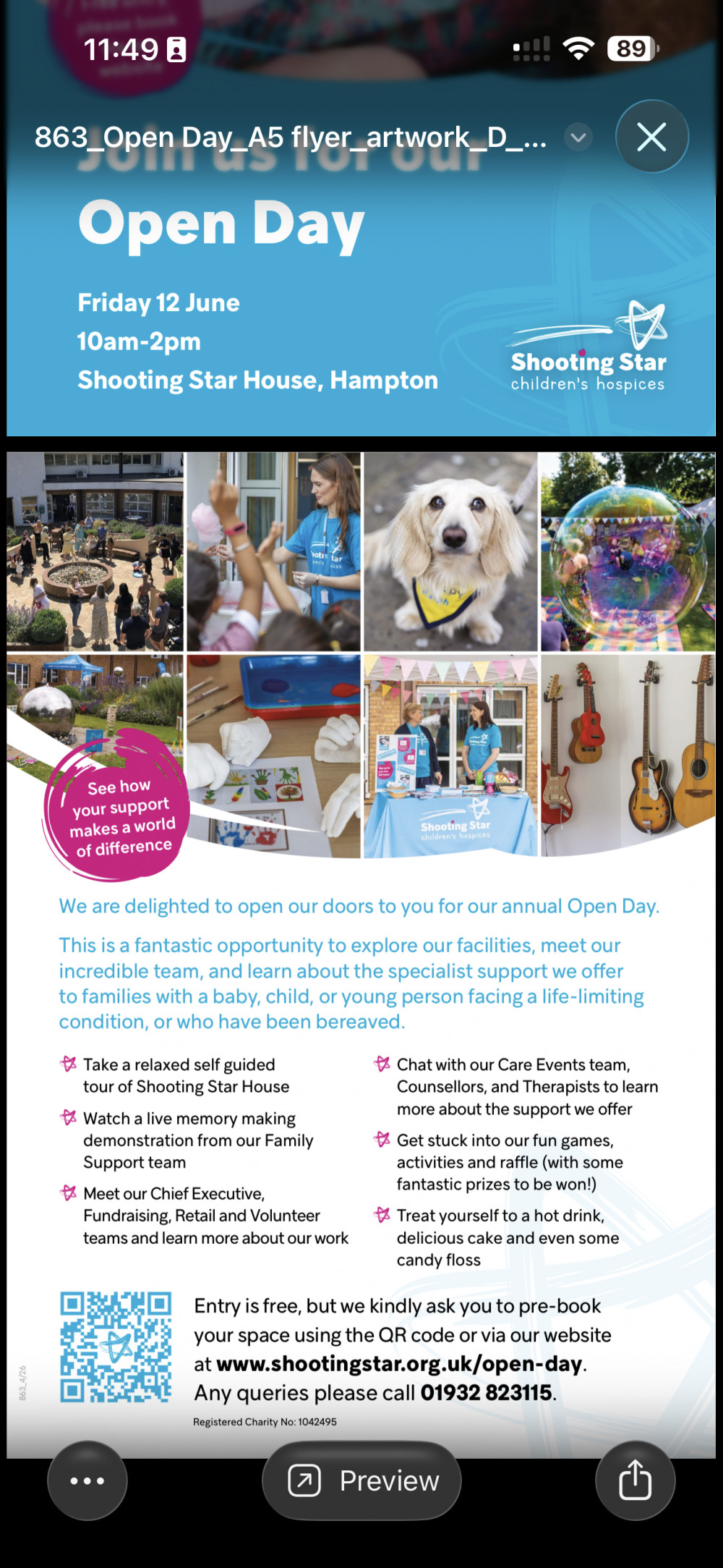 Open Day at Shooting Star Hampton 