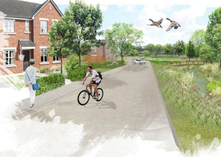 Planners approved 99 new homes in Hockley Heath despite 200 objections (image via planning application)