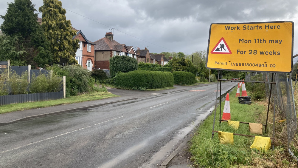 A5013 Creswell Grove In Creswell, Looking Towards Stafford And The M6 Junction 14 (image via Kerry Ashdown)