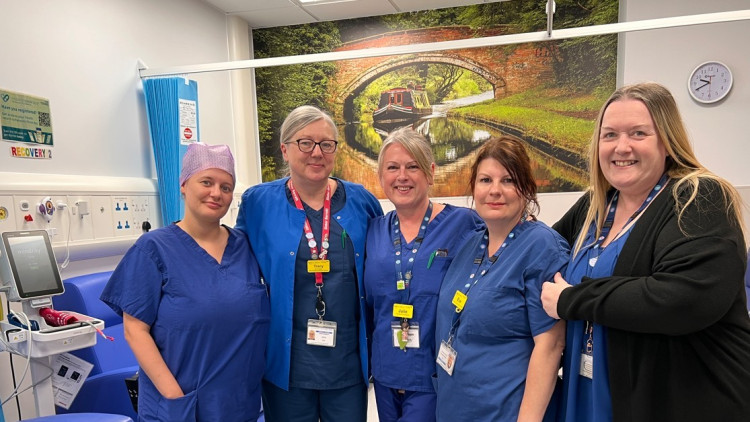 STS staff at County Hospital (image via UHNM)