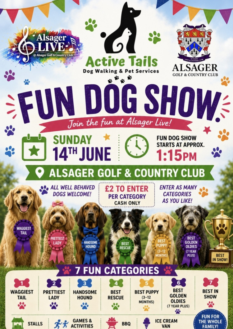 Fun Dog Show hosted & sponsored by Active Tails