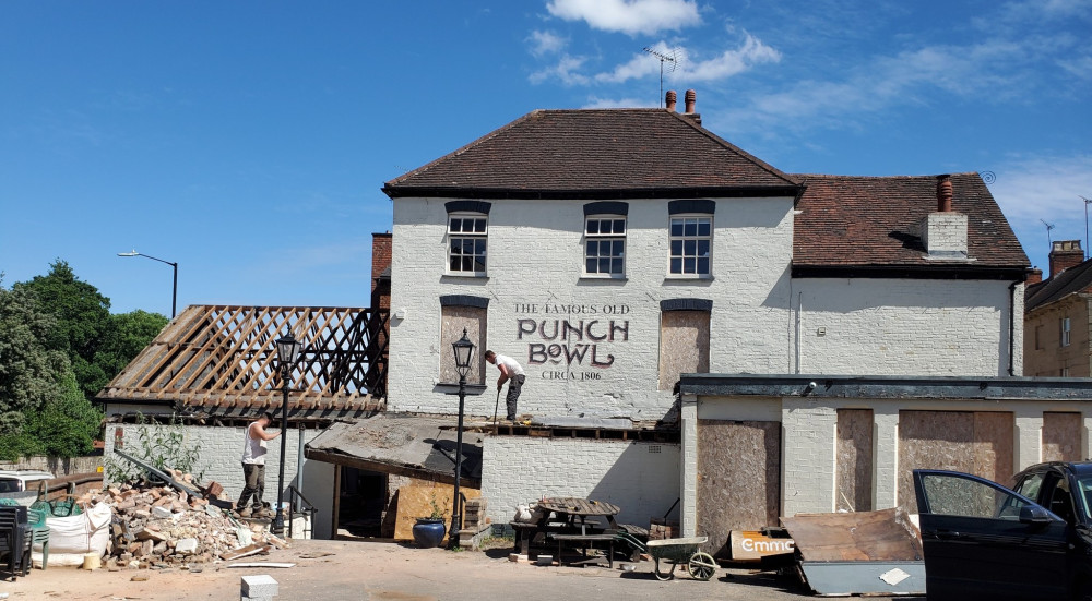 Work is underway turning the Punch Bowl into a house (Image by Geoff Ousbey)