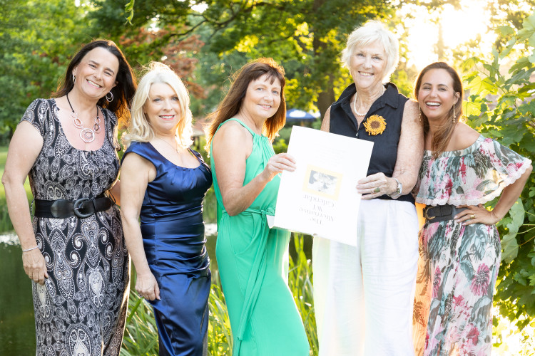 Tracey McAtamney celebrates her 60th by launching a charity calendar, inspired by the original "Calendar Girl," (image via Janus Photography)