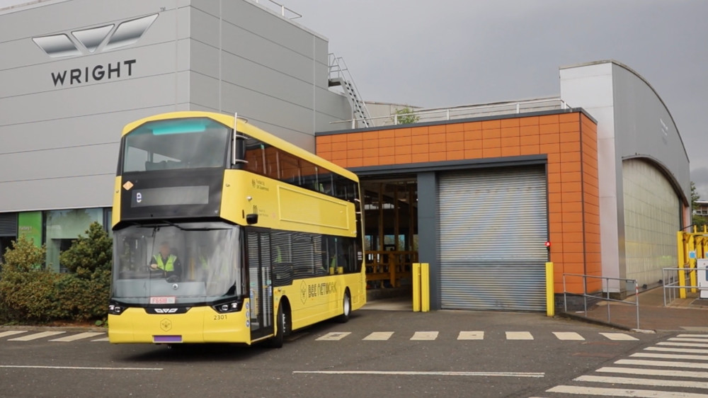 A batch of 125 new electric yellow buses has been ordered for the Bee Network, meaning Greater Manchester's bus fleet will be entirely electric by 2030 (Image - TfGM)