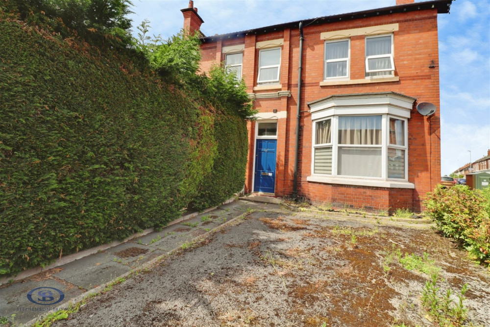 The one-bedroom flat on West Street, Crewe (Photo: Stephenson Browne).