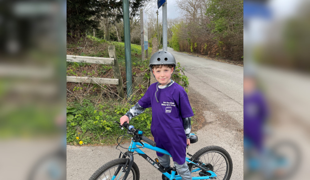 Eight-year-old Harvey Capewell from Chester is embarking on a 50 mile cycle challenge in June to raise money for The ME Association (Image supplied)