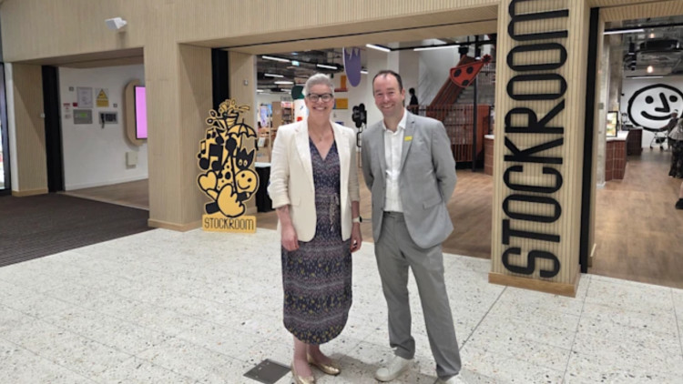 Cllr Jilly Julian and Cllr Mark Roberts, deputy leader and leader of Stockport Council respectively (Image - SMBC)