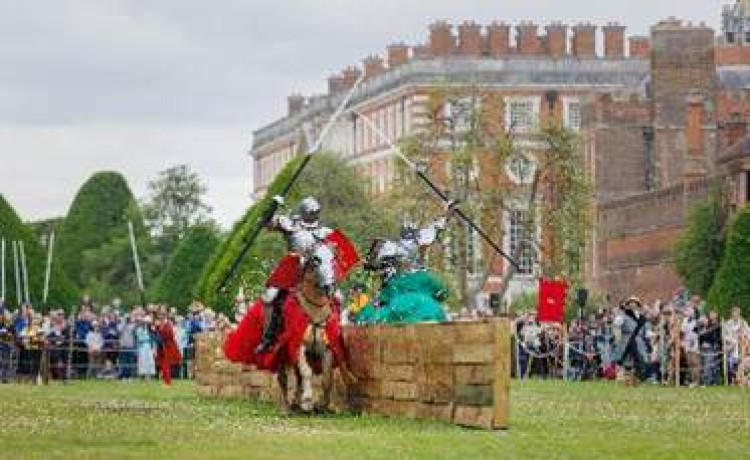 Henry VIII's Joust is returning to Hampton Court Palace for four days in July (Image supplied)