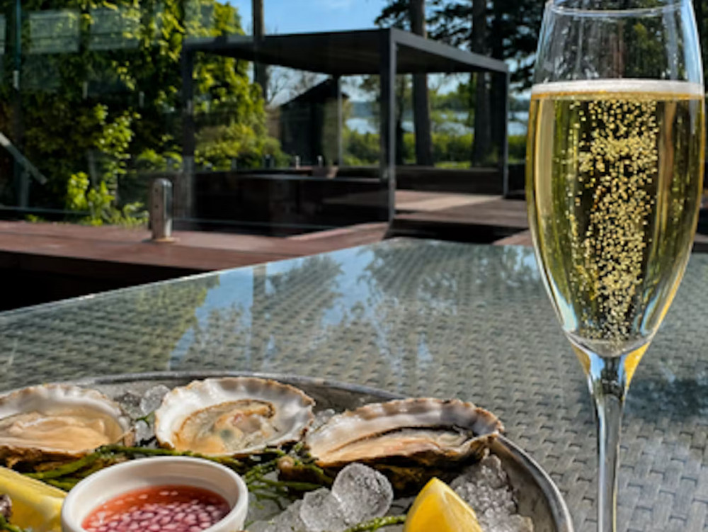 Oysters & Champagne on the Terrace