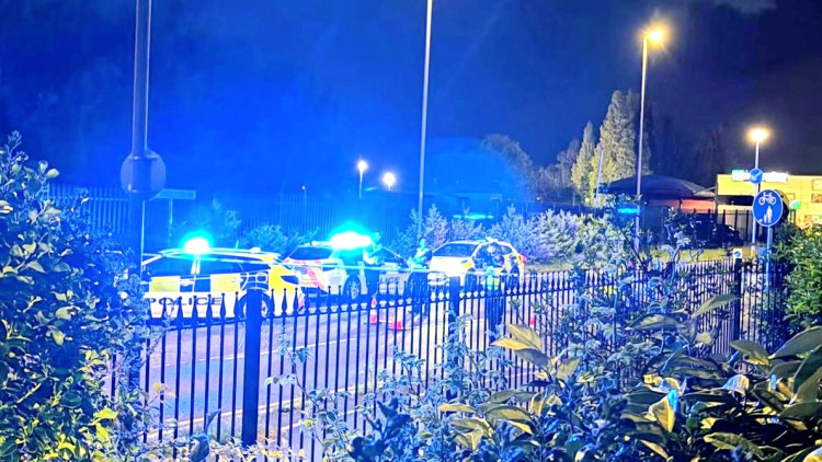 On Wednesday 27 May, a BMW motorcycle was involved in a fatal crash with a Nissan Juke on Dunwoody Way (Photo: Nub News).