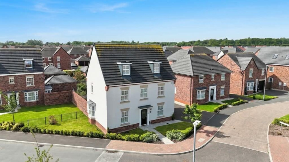 The detached five-bedroom corner plot home on Thomas Fairfax Way, Henhull (Photo: James Du Pavey).