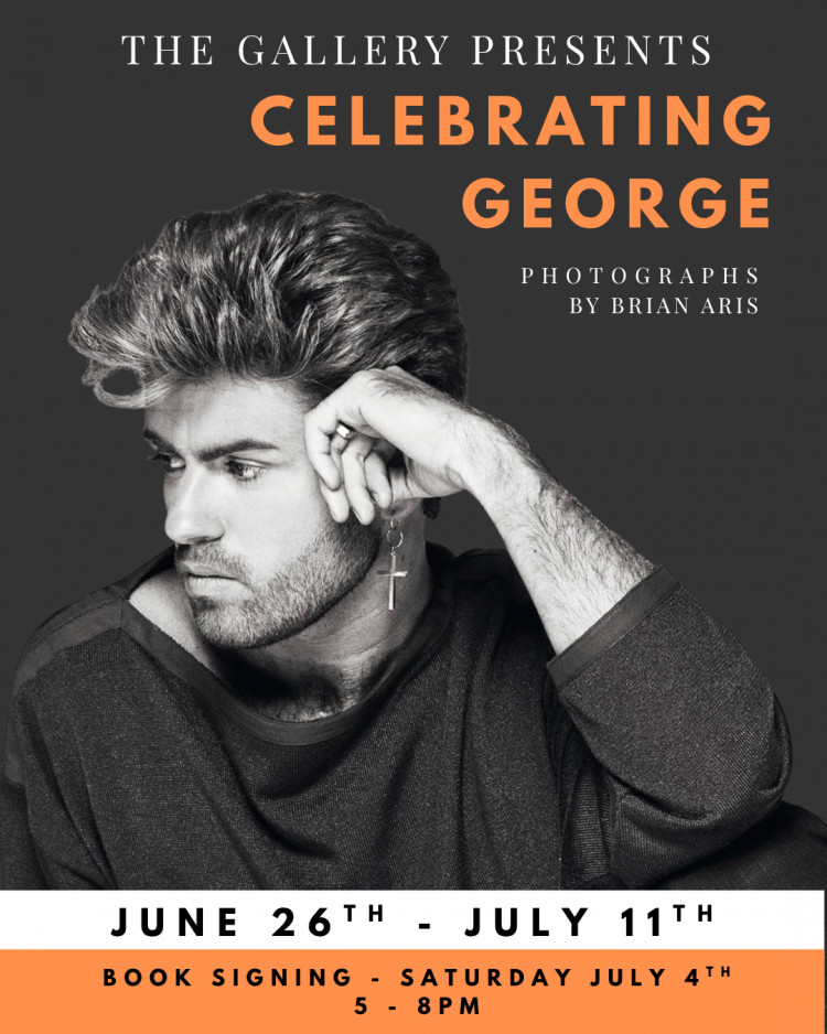 Celebrating George - an exhibition of photographs of George Michael and book signing by Brian Aris