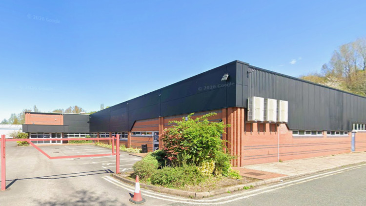 The plans would see nine pickleball courts built at the former Autobrite Direct building on Festival Way (image via Google Street View)
