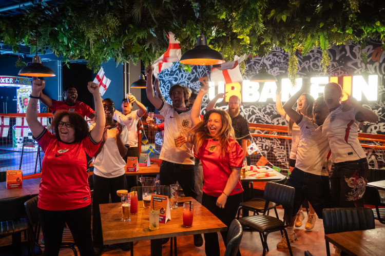 England vs Croatia on the big screens