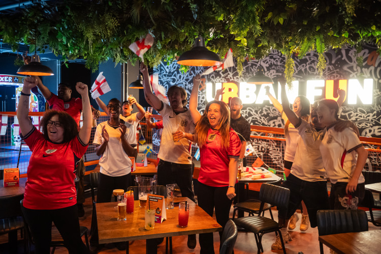 England vs Ghana on he big screens