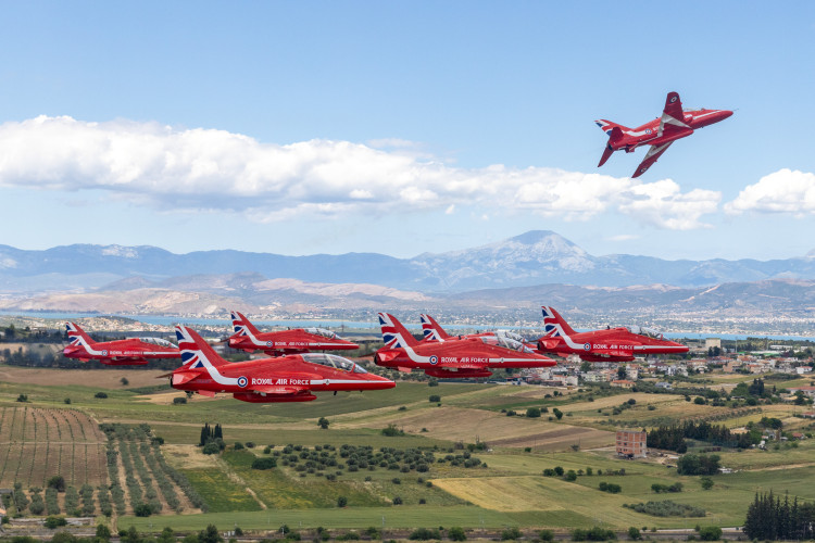 The Red Arrows will be flying over Cheshire this week (Credit: Royal Air Force)