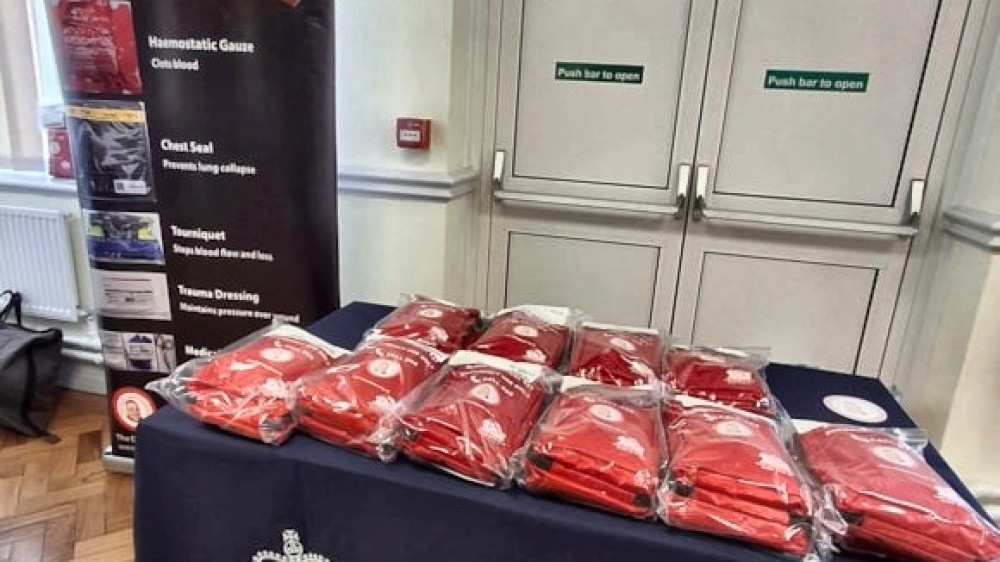 Life-saving Bleed Control Kits have been rolled to several licensed premises in Macclesfield and Congleton (Photo: Cheshire Police).
