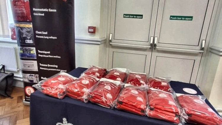 Life-saving Bleed Control Kits have been rolled to several licensed premises in Macclesfield and Congleton (Photo: Cheshire Police).