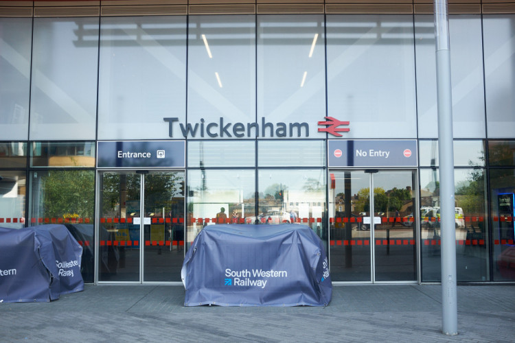 All South Western Railway (SWR) train services from Twickenham Station towards London Waterloo are currently blocked (Credit: Nub News)