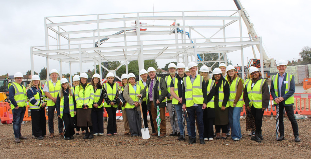 Visitors at the site. 