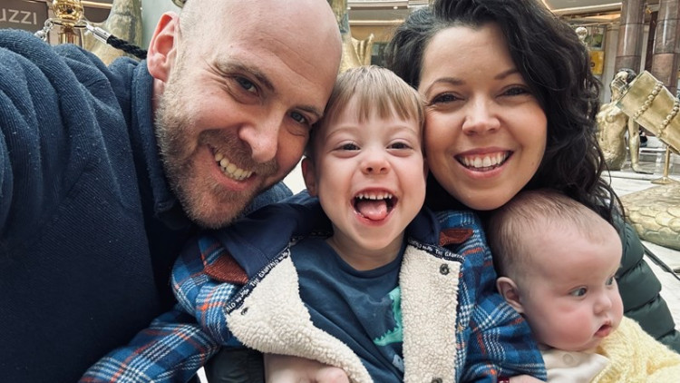 Ed with wife Hazelle and children Thomas and Zoe. (Photo: Ed Ditchfield)