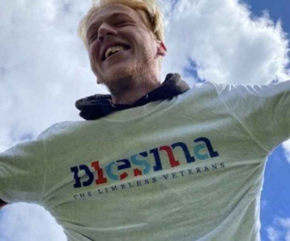 Mark Rennox did the jump to raise awareness of Blesma