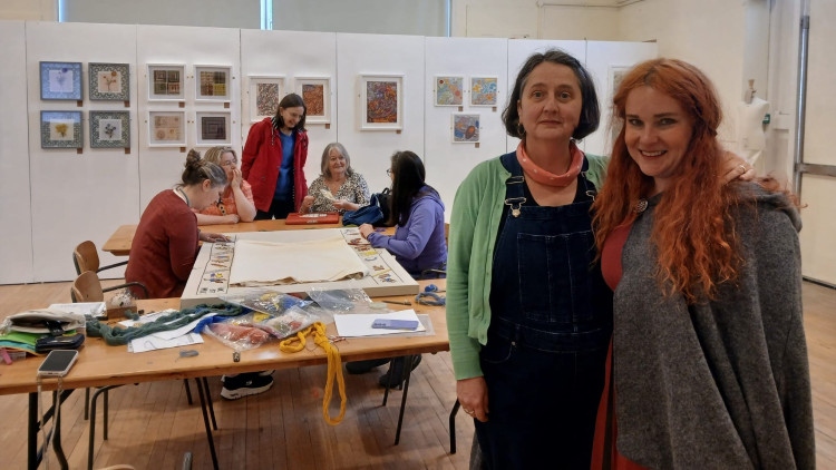 The Silk Museum hosted a collaborative art project on Thursday, June 4 (Credit: Hannah Cochrane)