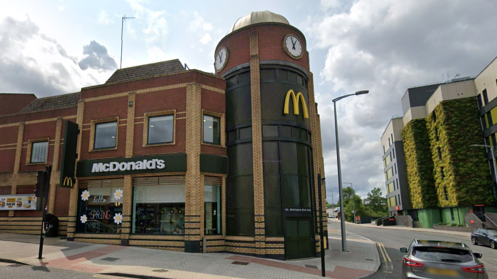 Plans have been approved for a new delivery hatch at Stockport Grand Central McDonald's on Wellington Road South (Image - Google Maps)