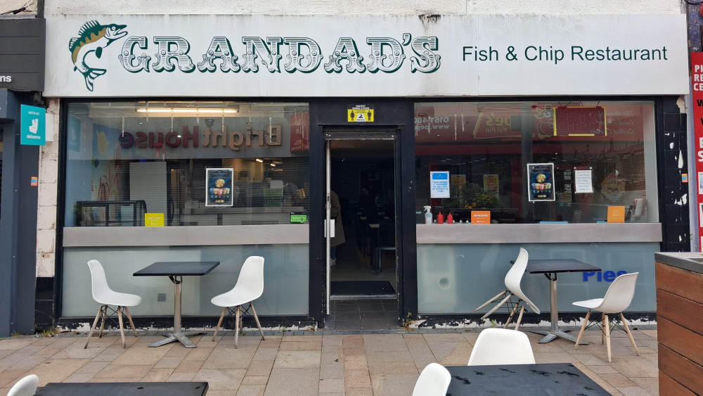 Jackie, manager of Grandad’s Chippy on Princes Street in Stockport Town centre, speaks of rising running costs (Image - Ian Burke)