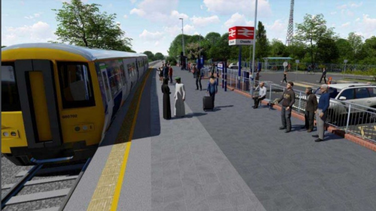 People from Cheadle say it has 'never needed action more than it does right now' after years of being promised a new train station (Image - Pell Frischmann)
