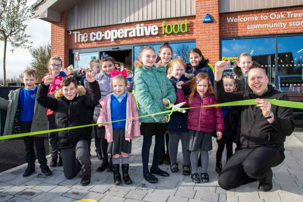 The official opening of the Oak Tree Corner store