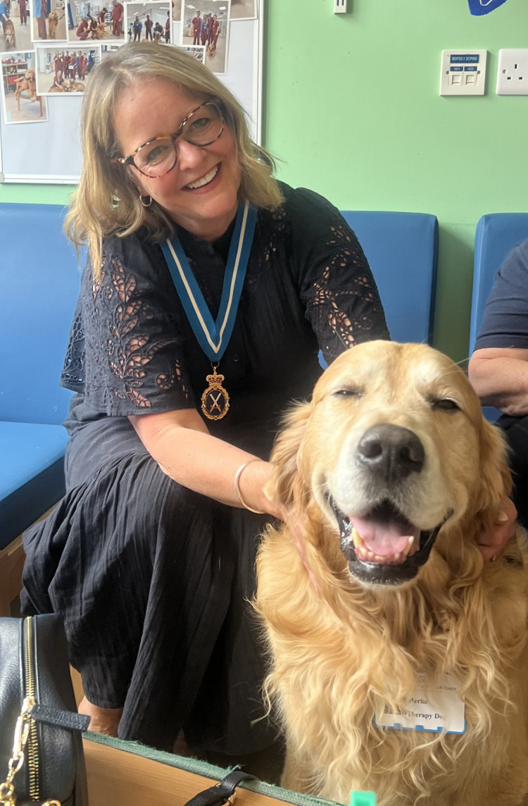 The High Sheriff and Essex Therapy Dog, Merlin
