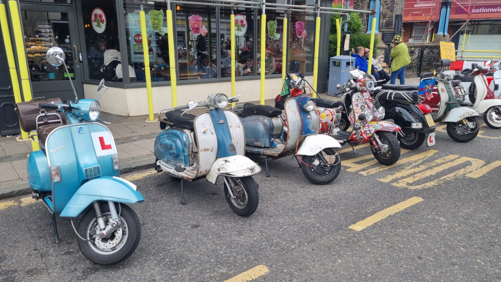 This weekend saw thousands of scooters on display on Market Street (Photo: Grace Kennington)