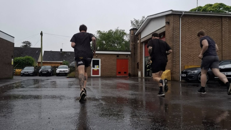 Shepton Mallet firefighters complete annual fitness test