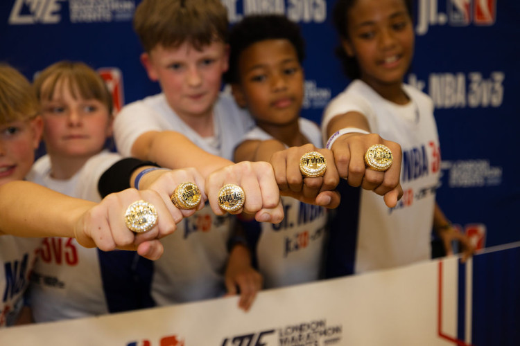 Latchmere Primary School, based in Kingston, won the e inaugural Jr. NBA 3v3 primary school tournament finals (Credit: Simon R Photography)