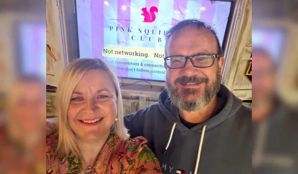 Miranda and Richard Hart, founders of the Pink Squirrel Club