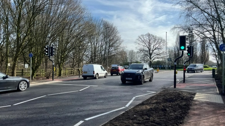 The new Toucan crossing at Peacock Roundabout means the free Nantwich bus is no longer needed, according to Cheshire East Council (Photo: CEC Highways).