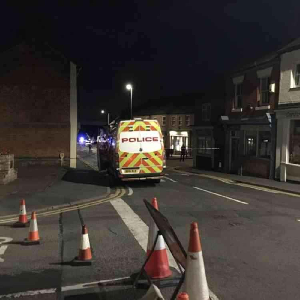 Police at the scene in July after the incident in Measham