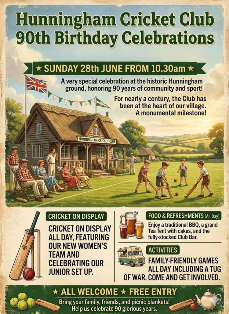 Hunningham Cricket Club's 90th Birthday