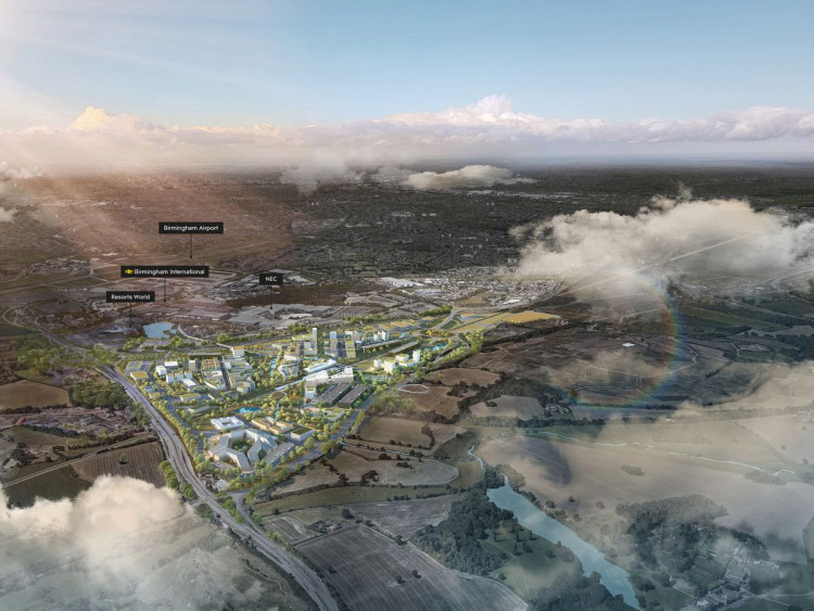Arden Cross Ltd say 27,000 new jobs will be created at the 346-acre site (image via Arden Cross Ltd)